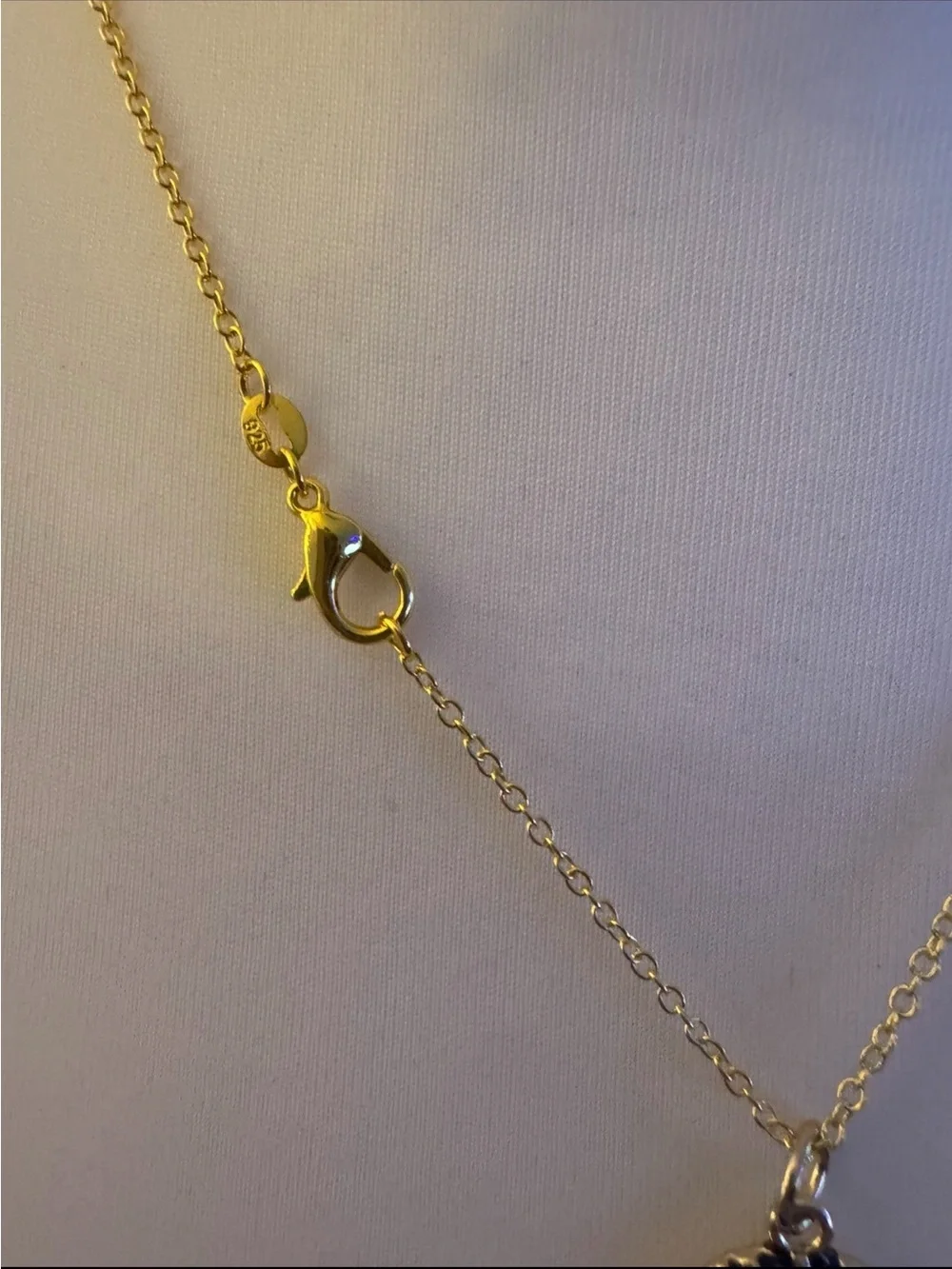 Chanel Black & Gold Pearl Medallion Necklace